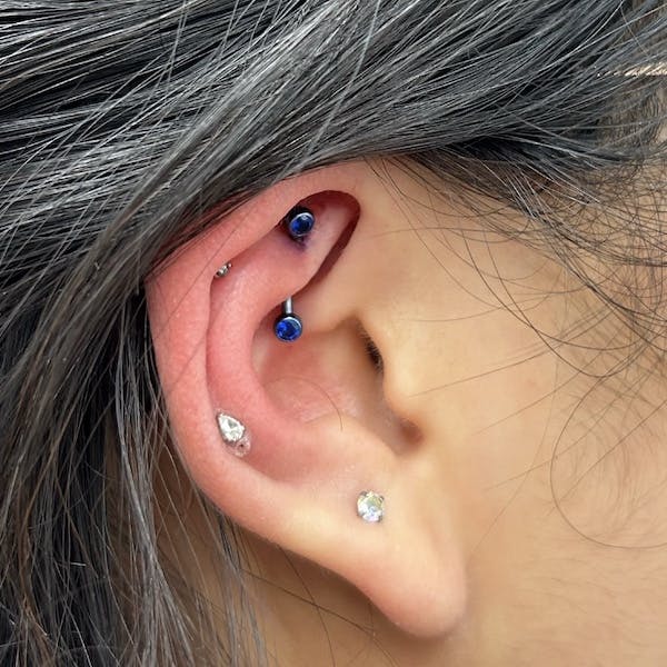 rook piercing 1 by paola, fattys tattoos and piercings