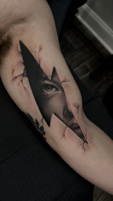 portrait tattoo by Alex, artist at Fattys Tattoos & Piercings